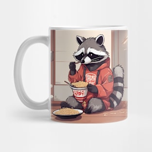 Raccon Eating Instant Ramen Mug